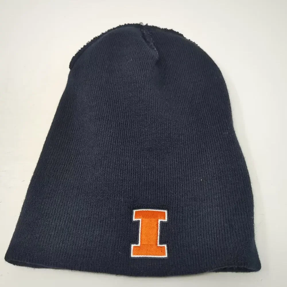 Illinois Fighting Illini NCAA Twins Enterprise Beanie Black Orange One Size Hat